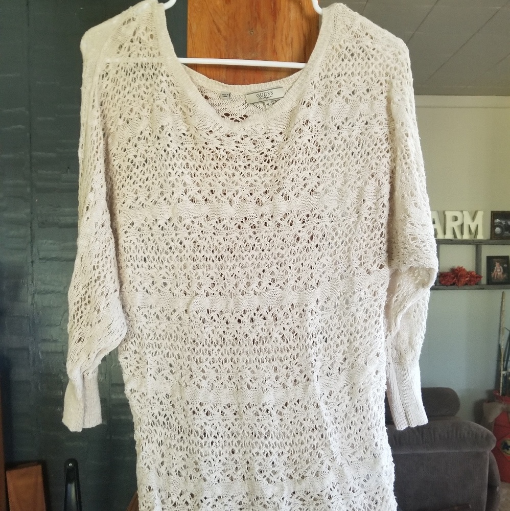SOLD!!!!!! Off the shoulder crochet top